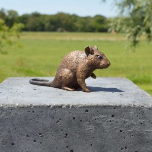 Bronzen muis (hoog)