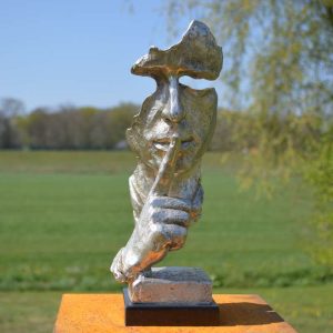 Het Moment - vernikkeld brons