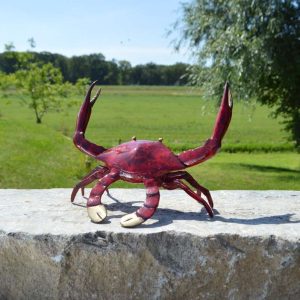 Rode bronzen krab