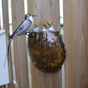 Voederend vogeltje