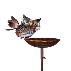 Vogelbadje met een Uiltje L