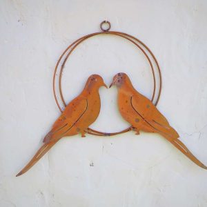Wanddecoratie duiven